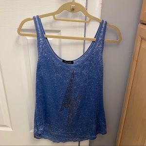 Blue Lightning Bolt Tank